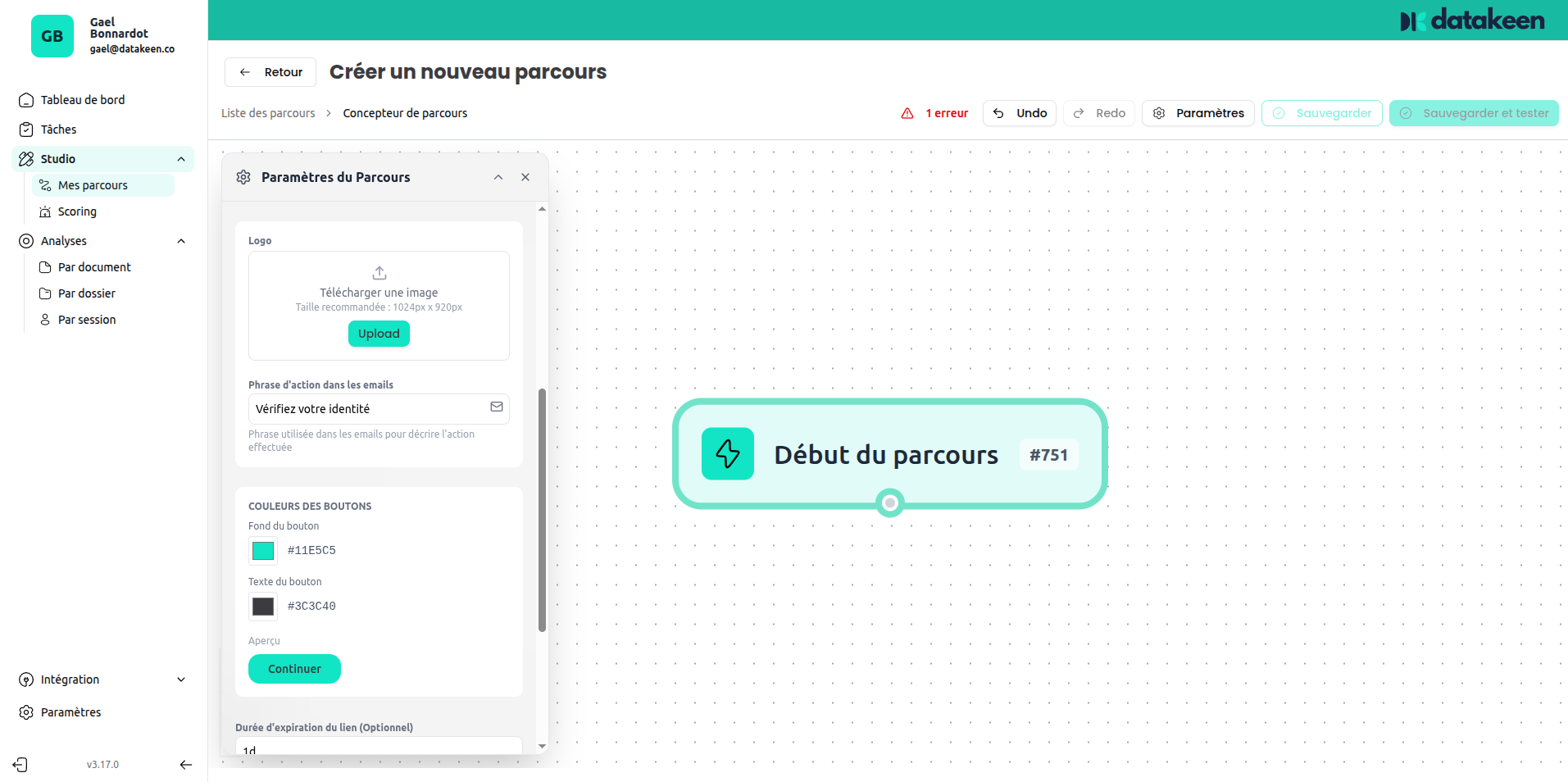 Journey logo and colours